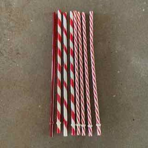 Starbucks Other - 8 Red & White Venti Starbucks Reusable Straws